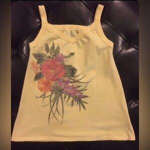 VINTAGE Old Navy Girls Floral Tank / Top / Shirt